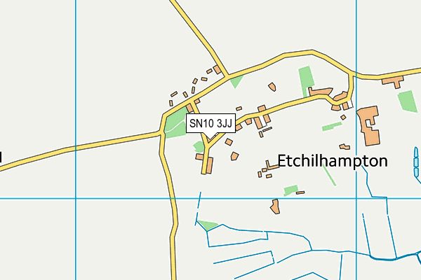 SN10 3JJ map - OS VectorMap District (Ordnance Survey) SN10 3JJ map - OS VectorMap District (Ordnance Survey)