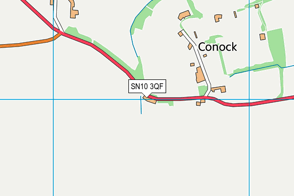 SN10 3QF map - OS VectorMap District (Ordnance Survey) SN10 3QF map - OS VectorMap District (Ordnance Survey)