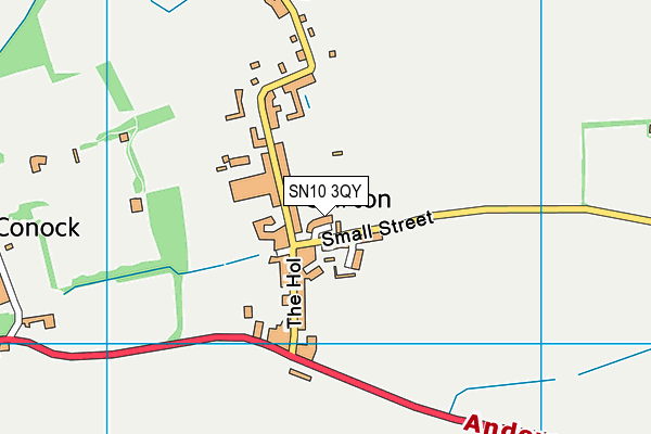 SN10 3QY map - OS VectorMap District (Ordnance Survey) SN10 3QY map - OS VectorMap District (Ordnance Survey)