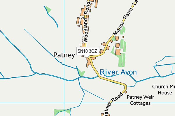 SN10 3QZ map - OS VectorMap District (Ordnance Survey) SN10 3QZ map - OS VectorMap District (Ordnance Survey)