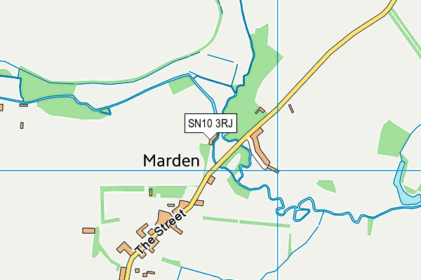 SN10 3RJ map - OS VectorMap District (Ordnance Survey) SN10 3RJ map - OS VectorMap District (Ordnance Survey)