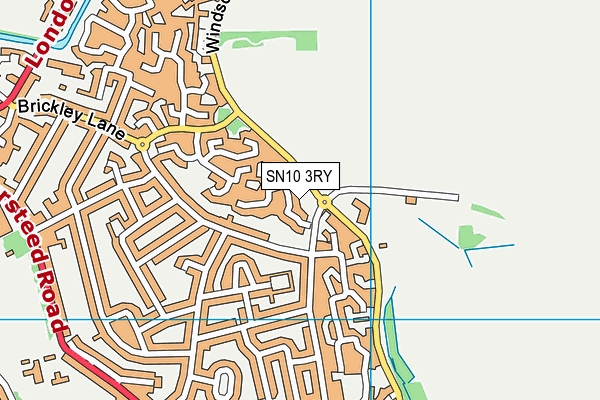 SN10 3RY map - OS VectorMap District (Ordnance Survey) SN10 3RY map - OS VectorMap District (Ordnance Survey)