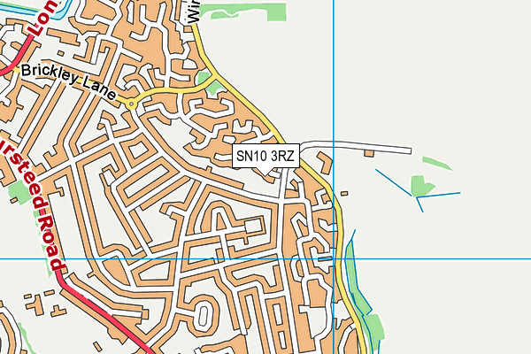 SN10 3RZ map - OS VectorMap District (Ordnance Survey) SN10 3RZ map - OS VectorMap District (Ordnance Survey)