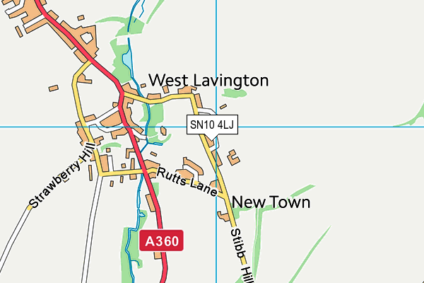 SN10 4LJ map - OS VectorMap District (Ordnance Survey) SN10 4LJ map - OS VectorMap District (Ordnance Survey)
