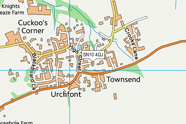 SN10 4QJ map - OS VectorMap District (Ordnance Survey)