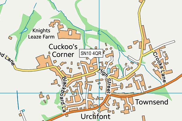SN10 4QR map - OS VectorMap District (Ordnance Survey) SN10 4QR map - OS VectorMap District (Ordnance Survey)