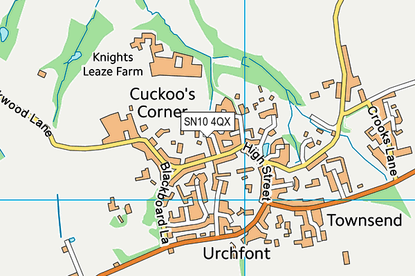 SN10 4QX map - OS VectorMap District (Ordnance Survey) SN10 4QX map - OS VectorMap District (Ordnance Survey)