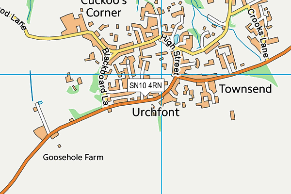 SN10 4RN map - OS VectorMap District (Ordnance Survey) SN10 4RN map - OS VectorMap District (Ordnance Survey)