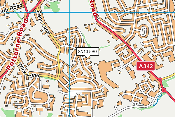 SN10 5BG map - OS VectorMap District (Ordnance Survey) SN10 5BG map - OS VectorMap District (Ordnance Survey)