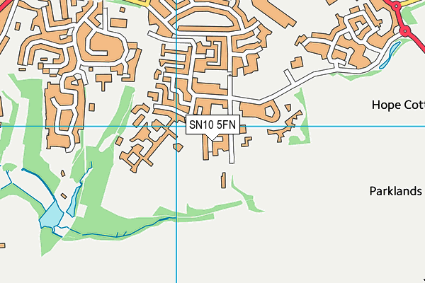 SN10 5FN map - OS VectorMap District (Ordnance Survey)