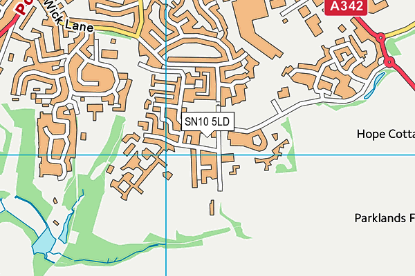 SN10 5LD map - OS VectorMap District (Ordnance Survey) SN10 5LD map - OS VectorMap District (Ordnance Survey)