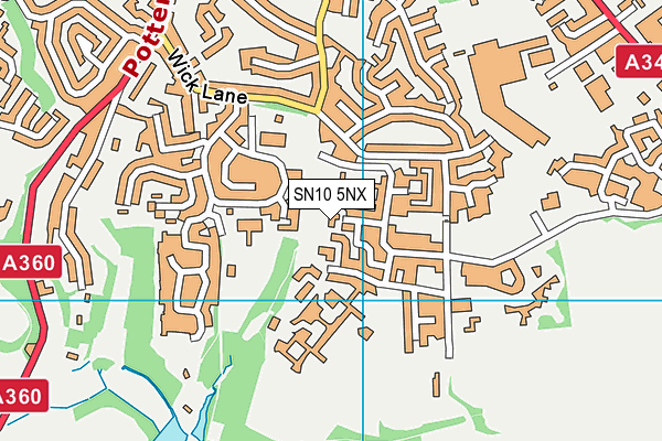SN10 5NX map - OS VectorMap District (Ordnance Survey) SN10 5NX map - OS VectorMap District (Ordnance Survey)