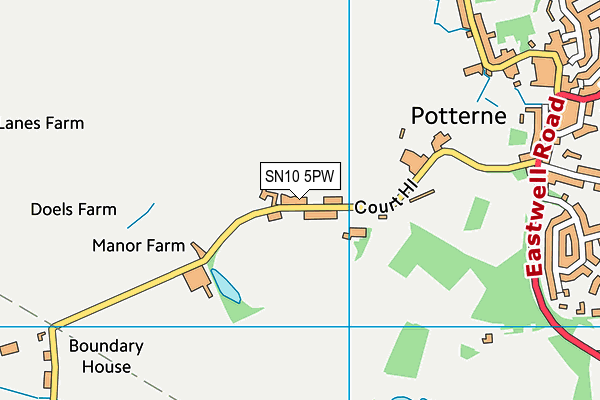SN10 5PW map - OS VectorMap District (Ordnance Survey) SN10 5PW map - OS VectorMap District (Ordnance Survey)