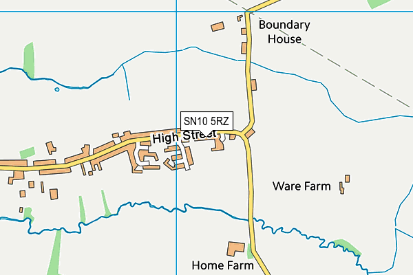 SN10 5RZ map - OS VectorMap District (Ordnance Survey) SN10 5RZ map - OS VectorMap District (Ordnance Survey)
