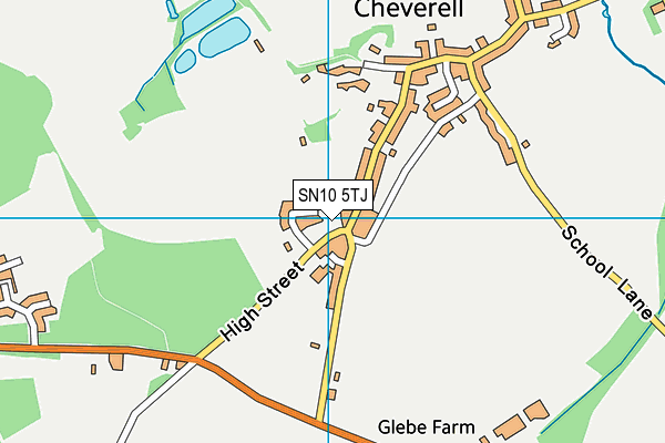 SN10 5TJ map - OS VectorMap District (Ordnance Survey)