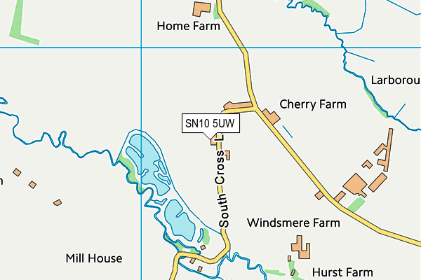 SN10 5UW map - OS VectorMap District (Ordnance Survey)