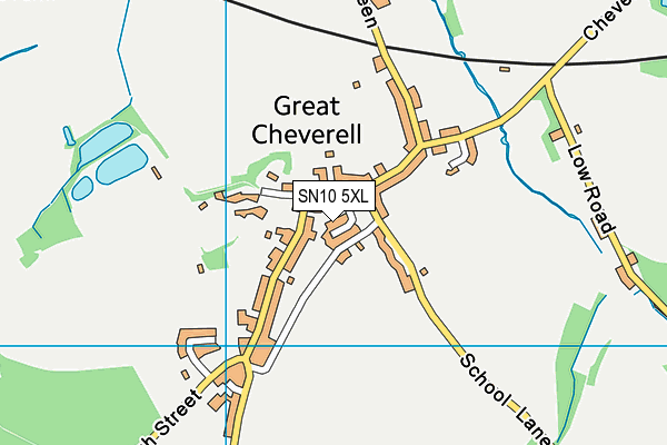 SN10 5XL map - OS VectorMap District (Ordnance Survey) SN10 5XL map - OS VectorMap District (Ordnance Survey)