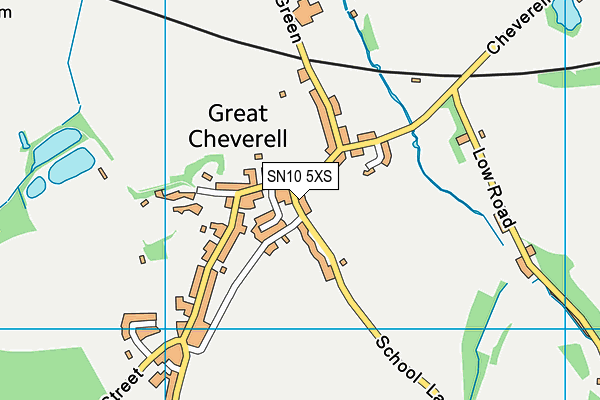 SN10 5XS map - OS VectorMap District (Ordnance Survey) SN10 5XS map - OS VectorMap District (Ordnance Survey)