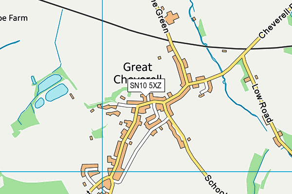 SN10 5XZ map - OS VectorMap District (Ordnance Survey) SN10 5XZ map - OS VectorMap District (Ordnance Survey)