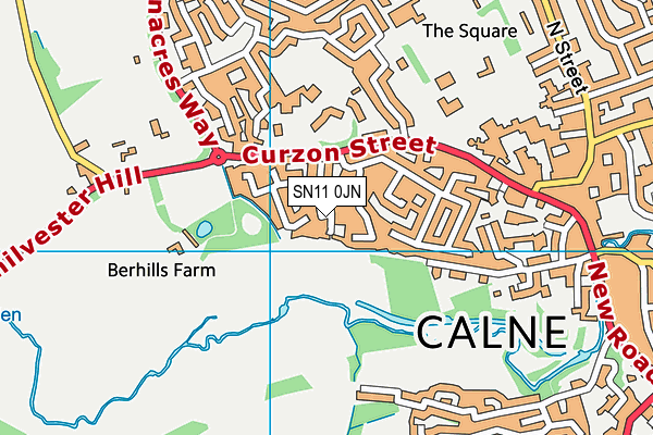 SN11 0JN map - OS VectorMap District (Ordnance Survey)