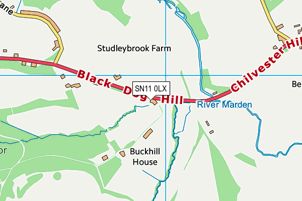 SN11 0LX map - OS VectorMap District (Ordnance Survey)