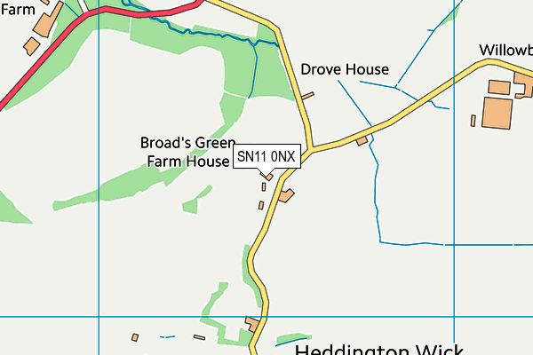 SN11 0NX map - OS VectorMap District (Ordnance Survey)