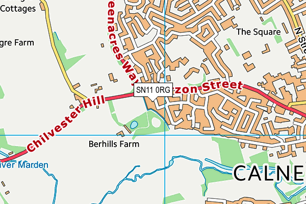 SN11 0RG map - OS VectorMap District (Ordnance Survey)