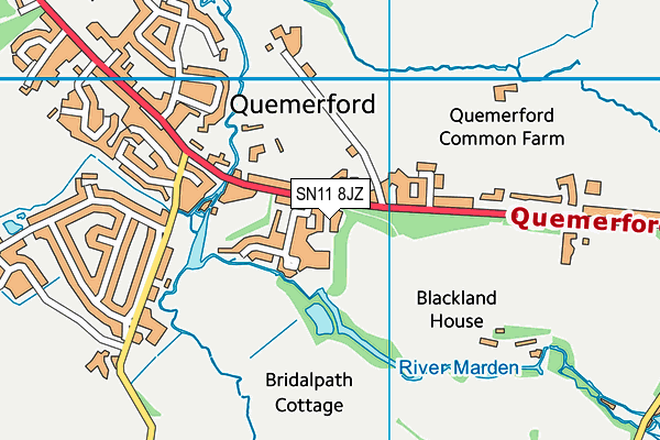 SN11 8JZ map - OS VectorMap District (Ordnance Survey) SN11 8JZ map - OS VectorMap District (Ordnance Survey)