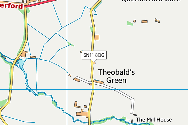 SN11 8QG map - OS VectorMap District (Ordnance Survey) SN11 8QG map - OS VectorMap District (Ordnance Survey)