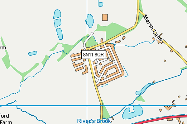 SN11 8QR map - OS VectorMap District (Ordnance Survey) SN11 8QR map - OS VectorMap District (Ordnance Survey)
