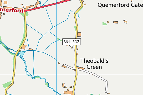 SN11 8QZ map - OS VectorMap District (Ordnance Survey)