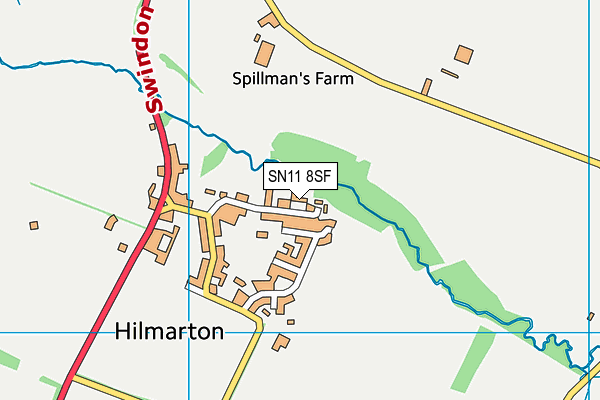 SN11 8SF map - OS VectorMap District (Ordnance Survey) SN11 8SF map - OS VectorMap District (Ordnance Survey)