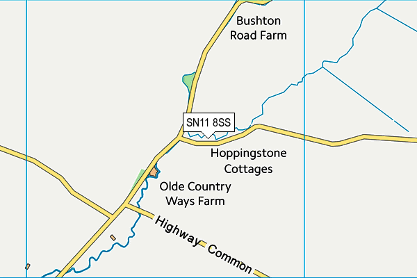 SN11 8SS map - OS VectorMap District (Ordnance Survey) SN11 8SS map - OS VectorMap District (Ordnance Survey)