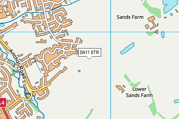 SN11 8TR map - OS VectorMap District (Ordnance Survey) SN11 8TR map - OS VectorMap District (Ordnance Survey)