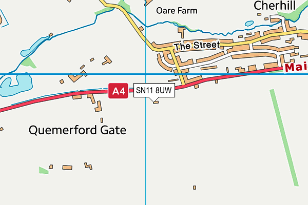 SN11 8UW map - OS VectorMap District (Ordnance Survey) SN11 8UW map - OS VectorMap District (Ordnance Survey)