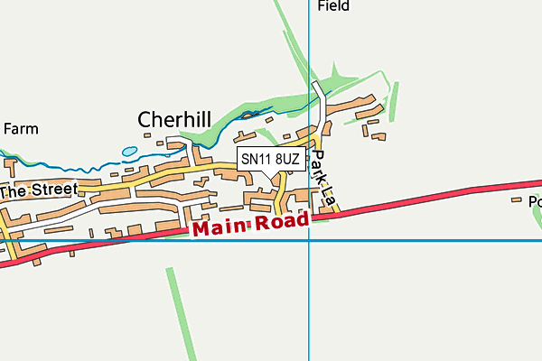 SN11 8UZ map - OS VectorMap District (Ordnance Survey)