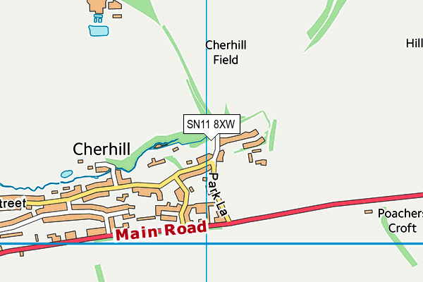 SN11 8XW map - OS VectorMap District (Ordnance Survey) SN11 8XW map - OS VectorMap District (Ordnance Survey)