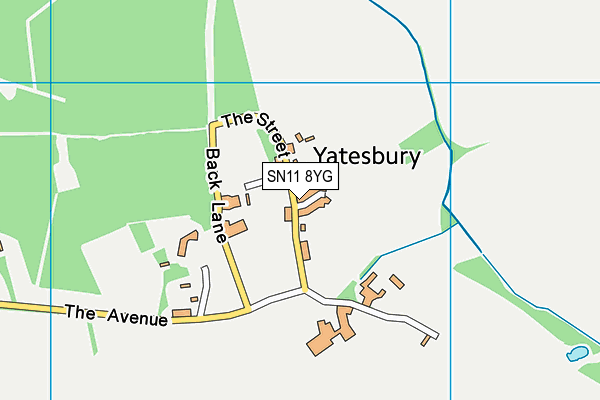SN11 8YG map - OS VectorMap District (Ordnance Survey) SN11 8YG map - OS VectorMap District (Ordnance Survey)