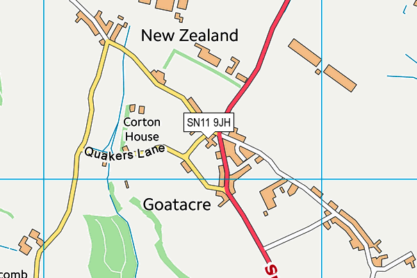SN11 9JH map - OS VectorMap District (Ordnance Survey) SN11 9JH map - OS VectorMap District (Ordnance Survey)