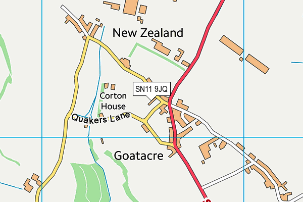 SN11 9JQ map - OS VectorMap District (Ordnance Survey) SN11 9JQ map - OS VectorMap District (Ordnance Survey)