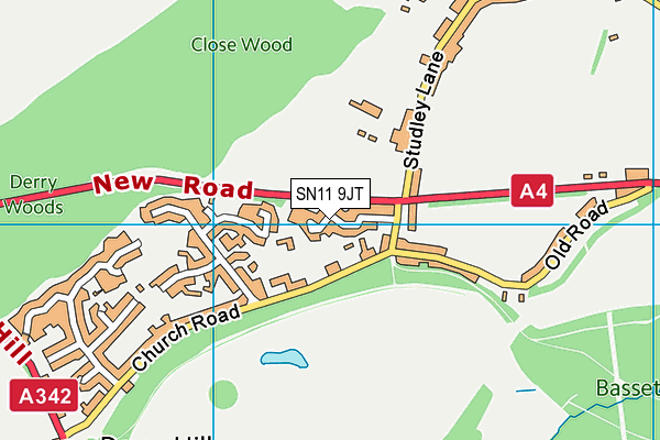 SN11 9JT map - OS VectorMap District (Ordnance Survey) SN11 9JT map - OS VectorMap District (Ordnance Survey)