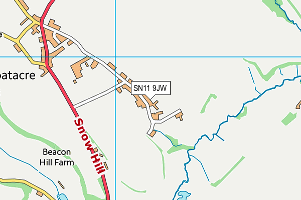 SN11 9JW map - OS VectorMap District (Ordnance Survey) SN11 9JW map - OS VectorMap District (Ordnance Survey)