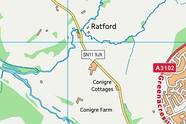 SN11 9JX map - OS VectorMap District (Ordnance Survey)