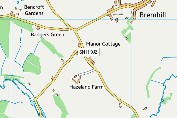 SN11 9JZ map - OS VectorMap District (Ordnance Survey) SN11 9JZ map - OS VectorMap District (Ordnance Survey)