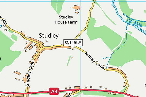 SN11 9LW map - OS VectorMap District (Ordnance Survey) SN11 9LW map - OS VectorMap District (Ordnance Survey)