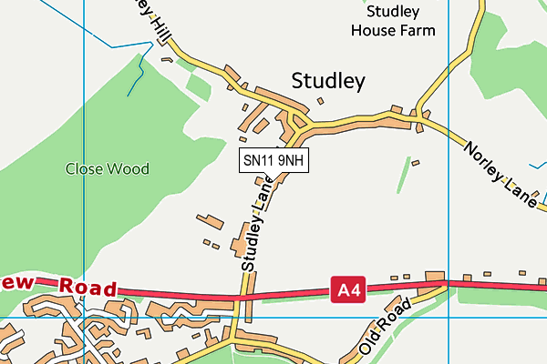 SN11 9NH map - OS VectorMap District (Ordnance Survey) SN11 9NH map - OS VectorMap District (Ordnance Survey)