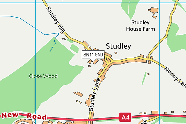 SN11 9NJ map - OS VectorMap District (Ordnance Survey) SN11 9NJ map - OS VectorMap District (Ordnance Survey)