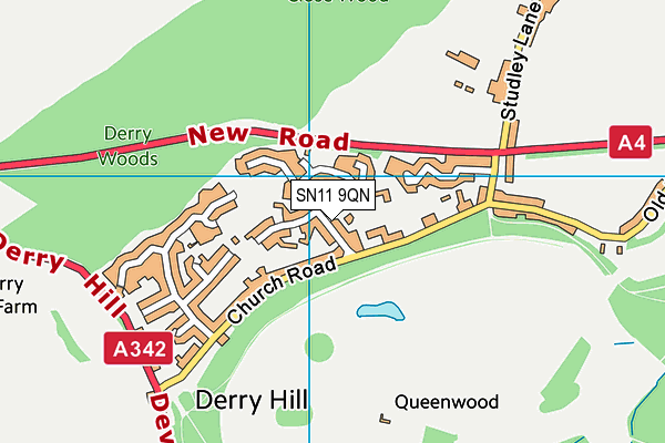 SN11 9QN map - OS VectorMap District (Ordnance Survey) SN11 9QN map - OS VectorMap District (Ordnance Survey)