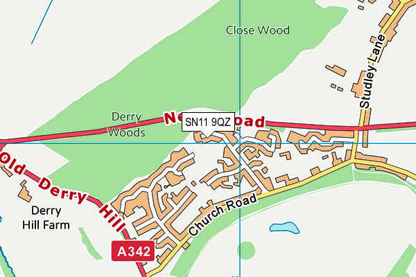SN11 9QZ map - OS VectorMap District (Ordnance Survey)