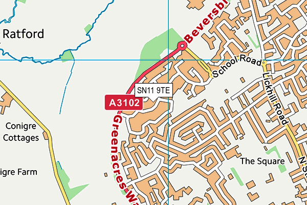 SN11 9TE map - OS VectorMap District (Ordnance Survey) SN11 9TE map - OS VectorMap District (Ordnance Survey)